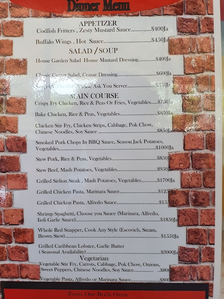 Menu Delly's Brick Oven Pizza Restaurant-4